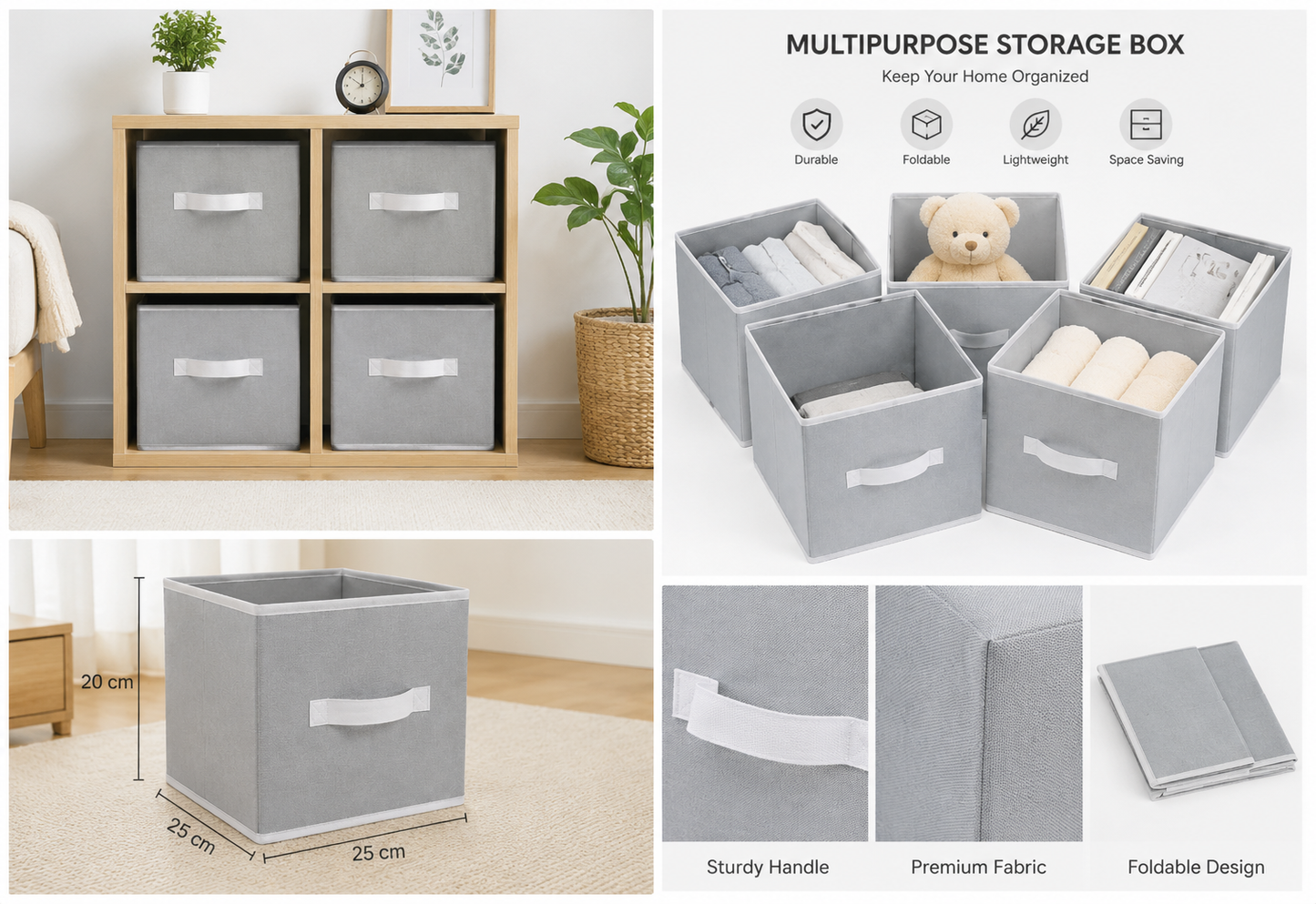 Clothes Storage Organiser (Pack Of 4)