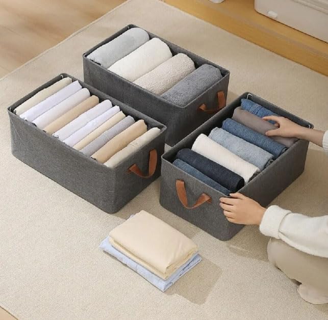 Collapsible Fabric Storage Cubes Organizer (Pack Of 6)