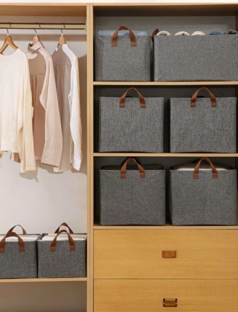 Collapsible Fabric Storage Cubes Organizer (Pack Of 6)